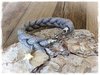 Geflochtenes Armband aus Nappaleder mit Fockschotschäkel